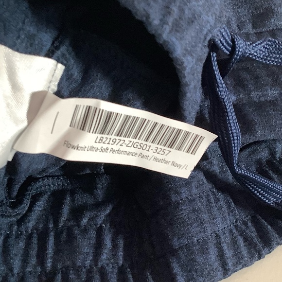 Quince Ultra-Soft Flowknit Performance Pant Heather Navy Large NWT - Picture 9 of 9